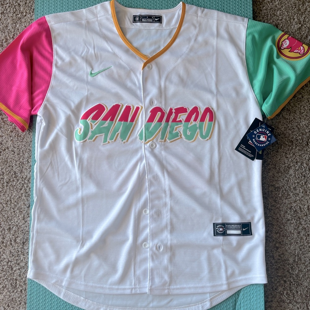 Nike #23 Fernando Tatis Jr. Stitched White City Jersey